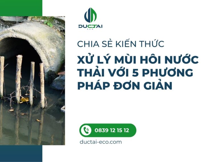 XỬ LÝ MÙI HÔI NƯỚC THẢI VỚI 5 PHƯƠNG PHÁP ĐƠN GIẢN